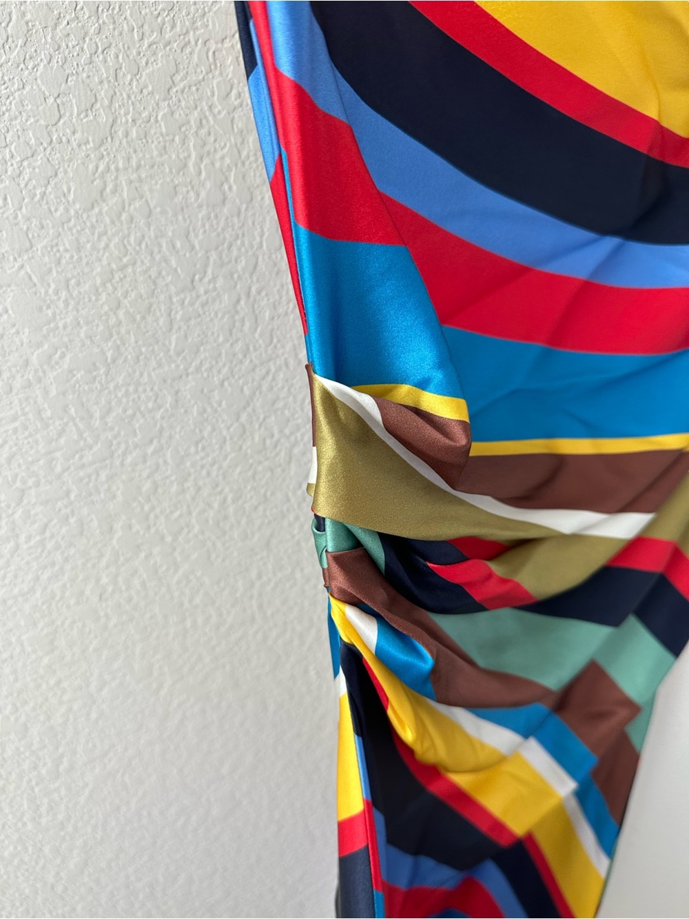 Staud Phare Silk Midi Dress Market Stripe SZ US 0 - Picture 4 of 8